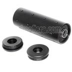 5KU 102mm Aluminium Stubby Silencieux Canon Extension Tube Convient pour -14mm CCW sens antihoraire Canon Fusil Airsoft Noir
