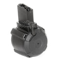 BATTLEAXE 1400 Billes Contrôle du son Électrique Chargeur Tambour Convient pour M4 M16 Série AEG Fusil Airsoft Noir