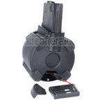 BATTLEAXE 1400 Billes Contrôle du son Électrique Chargeur Tambour Convient pour M4 M16 Série AEG Fusil Airsoft Noir