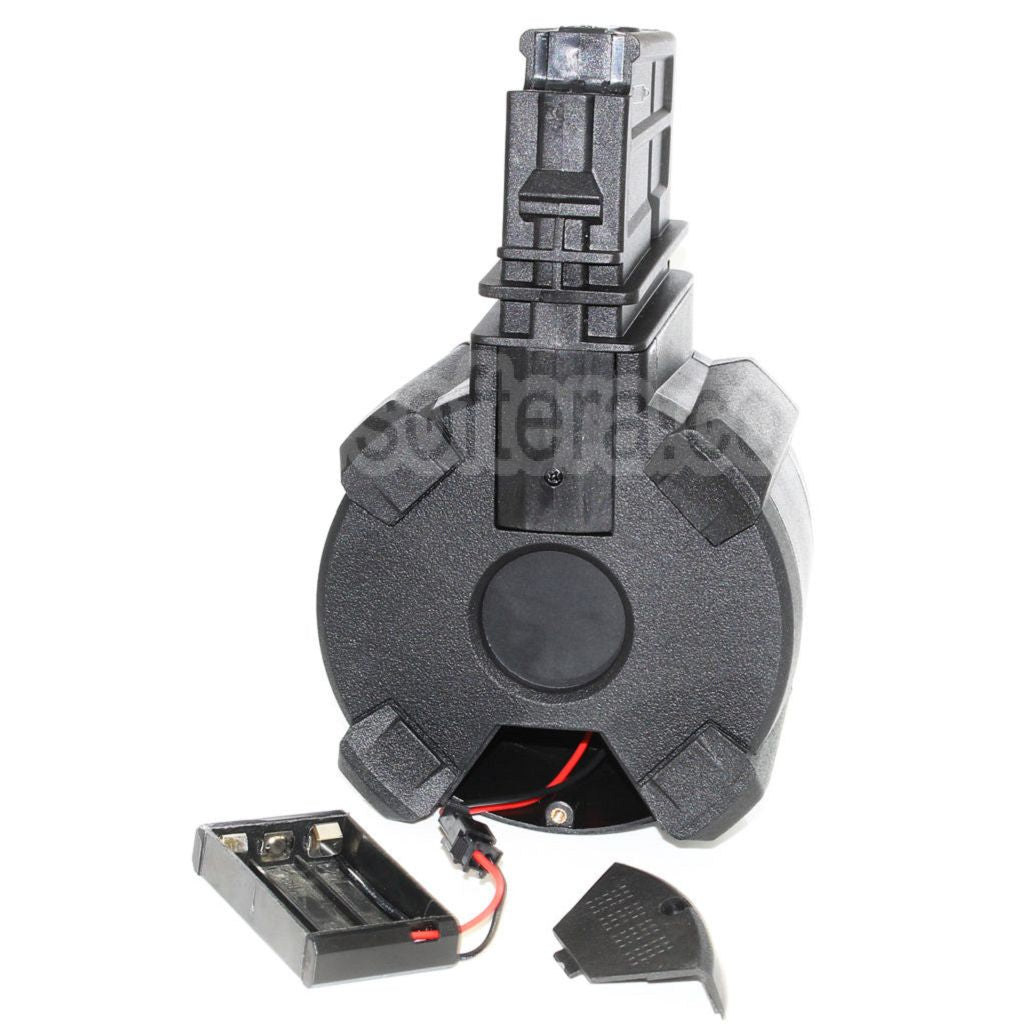 BATTLEAXE 1400 Billes Électrique Chargeur Tambour Convient pour G36 Série AEG Fusil Airsoft