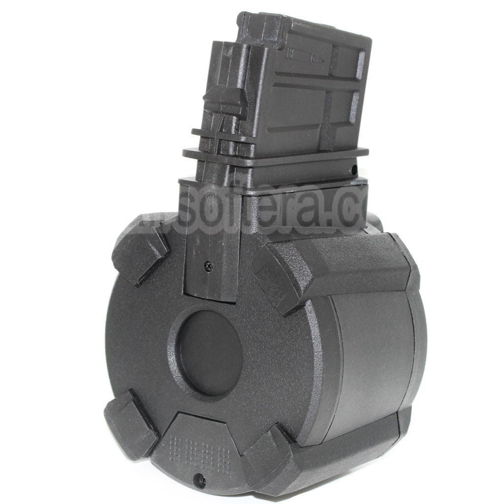 BATTLEAXE 1400 Billes Contrôle du son Électrique Chargeur Tambour Convient pour G36 Série AEG Fusil Airsoft