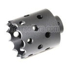AirsoftEra 43mm/55mm Hole Saw Attack Style Métal Frein de Bouche Cache-Flamme Convient pour -14mm CCW sens antihoraire Canon Fusil Noir