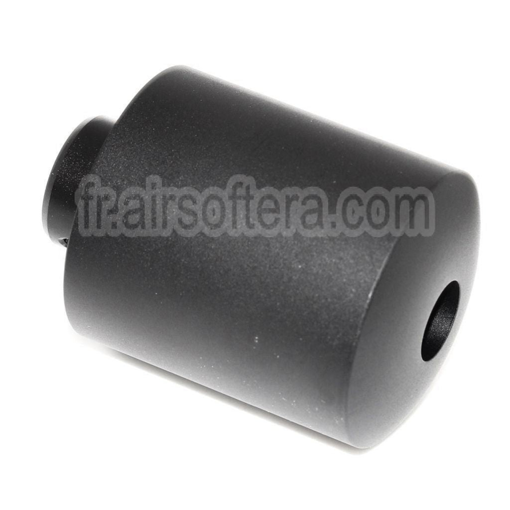 AirsoftEra 48mm/55mm Métal Frein de Bouche Cache-Flamme Convient pour -14mm CCW sens antihoraire Canon Fusil Airsoft Noir