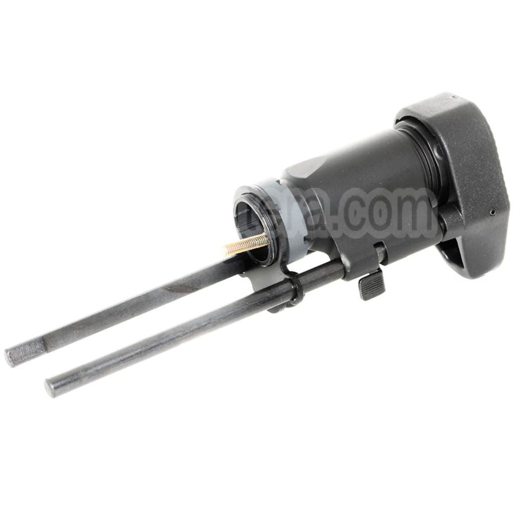 AirsoftEra 3-Position Stinger Tanker Rétractable Crosse HK416C Style Convient pour M4 M16 AEG Fusil Noir