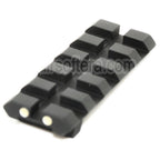 APS 5-Slot Picatinny 20mm Adapt Rail Hausse Convient pour APS WE AW Tokyo Marui G17 G18C Série GBB Pistolet Airsoft Noir