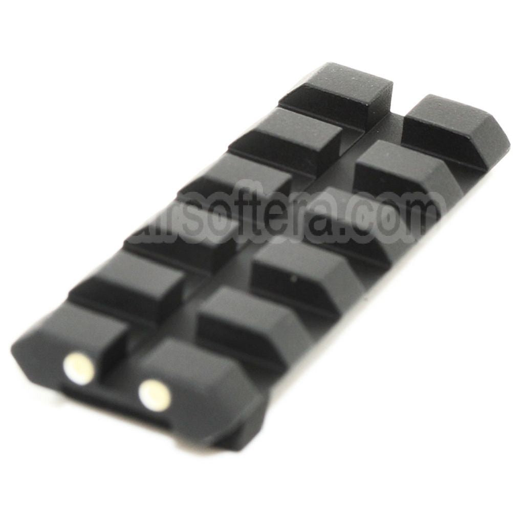 APS 5-Slot Picatinny 20mm Adapt Rail Hausse Convient pour APS WE AW Tokyo Marui G17 G18C Série GBB Pistolet Airsoft Noir