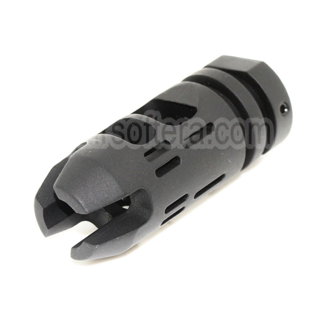 APS EMG Falkor Defense VG6 Epsilon Frein de Bouche Cache-Flamme Convient pour -14mm CCW sens antihoraire Canon Fusil Airsoft Noir