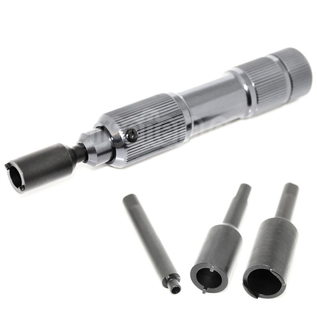 AirsoftEra 3in1 Magnétique Acier Vanne Outil Clé Convient pour Tokyo Marui Western Arms KSC Maruzen GBB Pistolet Chargeurs