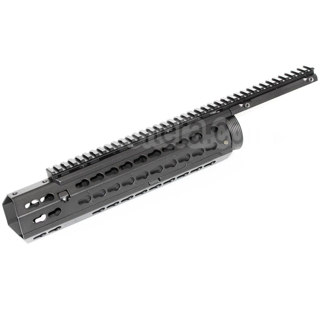 CYMA Keymod Modular Rail de Garde-Main Convient pour CYMA CM079 Tokyo Marui M4 Série AEG Fusil Airsoft Noir