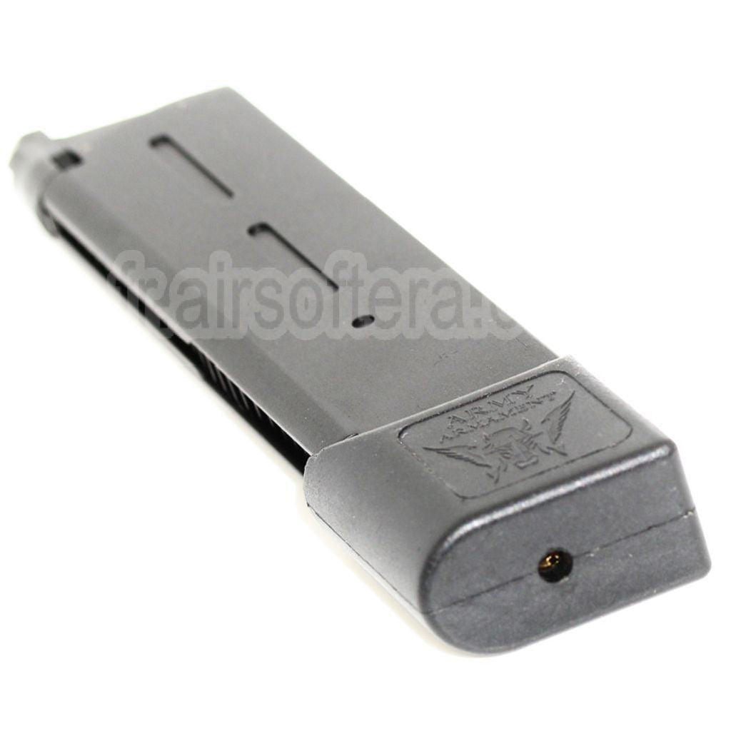 ARMY ARMAMENT 26 Billes Gaz Chargeur Extended Long Type Convient pour KWC KJ Works DOUBLE BELL E&amp;C Tokyo Marui 1911 Série GBB Pistolet Airsoft Noir