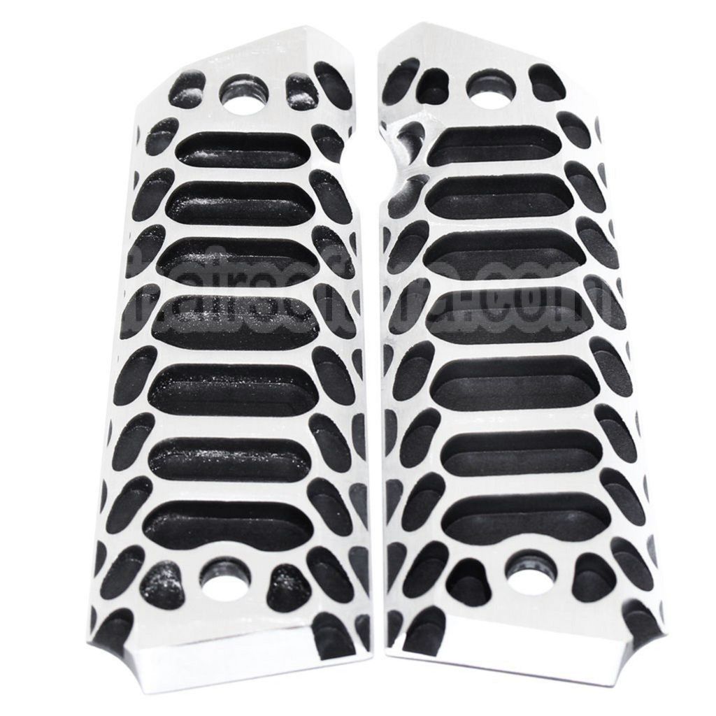 5KU CNC Cobra Style Pistolet Poignée Couvre Convient pour Tokyo Marui M1911 / MEU / Army R27 R28 R29 Pistolet Airsoft
