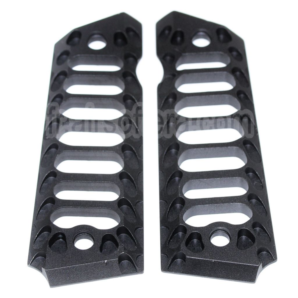 5KU CNC Cobra squelette Style Pistolet Poignée Couvre Convient pour Tokyo Marui M1911 / MEU / Army R27 R28 R29 Pistolet Airsoft