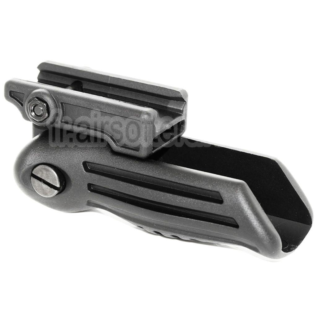 AirsoftEra Polymère Pliant Tactique RIS Vertical Avant Poignée Convient pour 20mm Rail System Noir