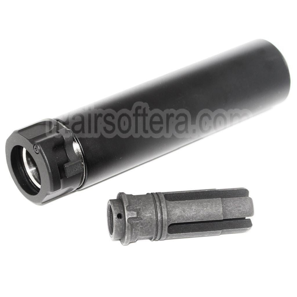 5KU 158mm SOCOM556 RC2 Silencieux avec Frein de Bouche Convient pour -14mm CCW sens antihoraire Canon Fusil Airsoft