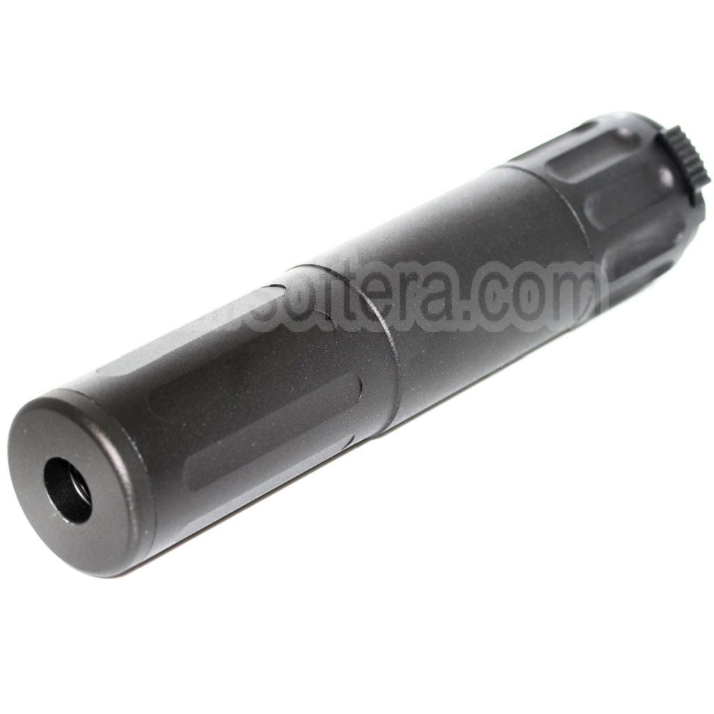 AirsoftEra 170mm Aluminium SR5 Style Déverrouillage Rapide QD Silencieux Canon Extension Tube Convient pour AAC Frein de Bouche Fusil Noir