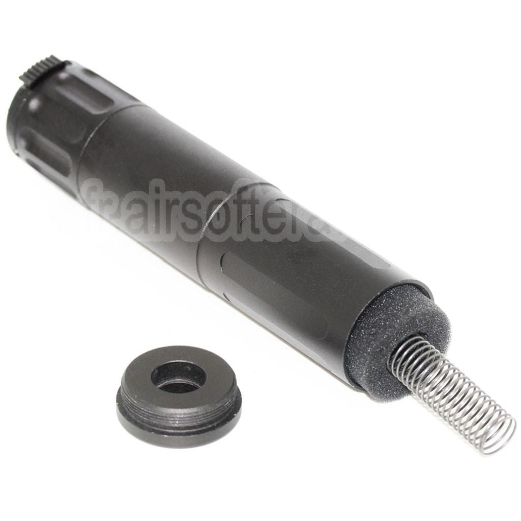 AirsoftEra 170mm Aluminium SR5 Style Déverrouillage Rapide QD Silencieux Canon Extension Tube Convient pour AAC Frein de Bouche Fusil Noir