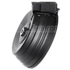 CYMA 2500 Billes Sheet Steel Wired &amp; Contrôle du son Électrique Chargeur Tambour avec EU 220v Plug Charger Convient pour AK Série AEG Fusil Airsoft Noir
