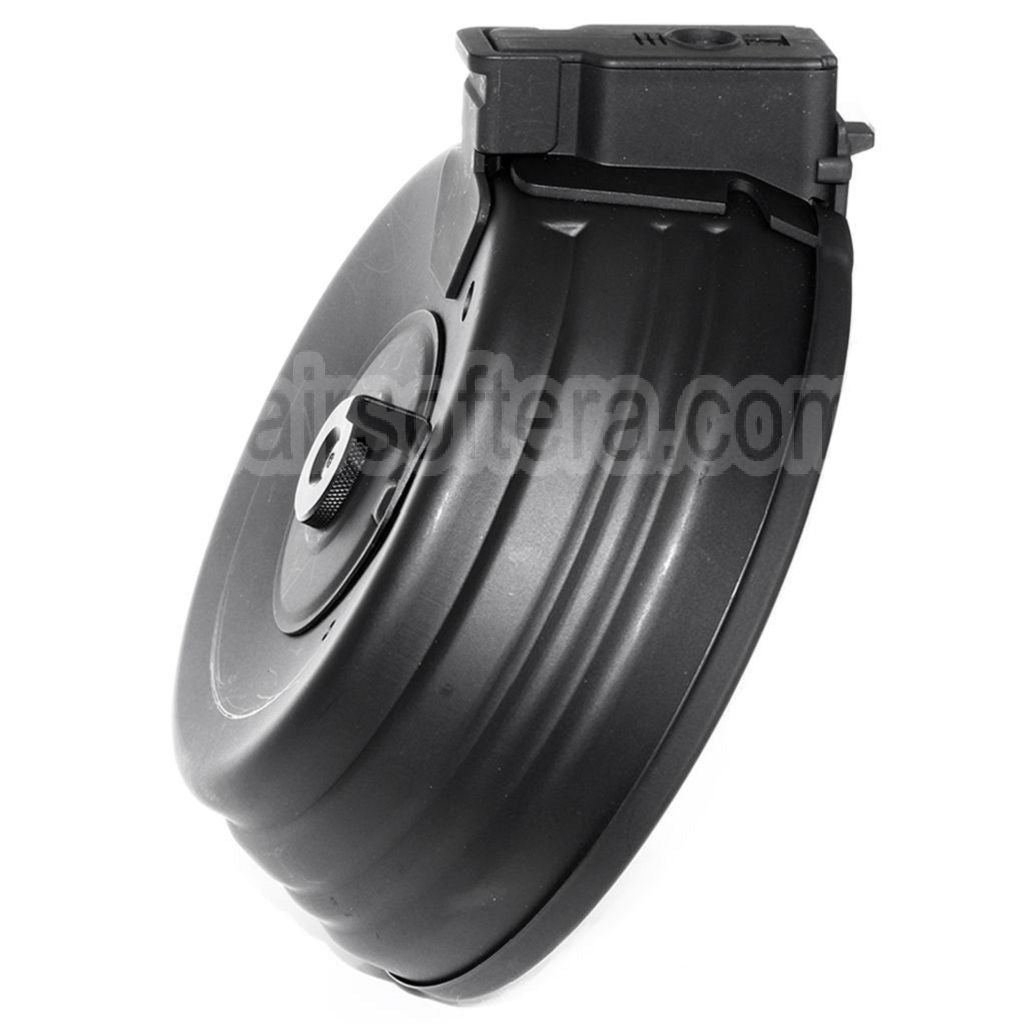 CYMA 2500 Billes Sheet Steel Wired &amp; Contrôle du son Électrique Chargeur Tambour avec EU 220v Plug Charger Convient pour AK Série AEG Fusil Airsoft Noir