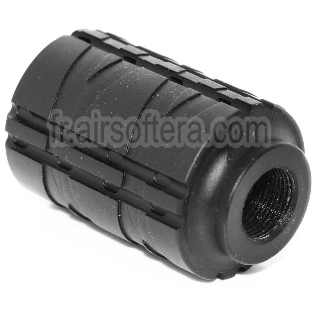 APS Type A Sound Blaster Amplifier Muzzle Frein de Bouche Convient pour -14mm CCW sens antihoraire Canon Fusil Airsoft Noir