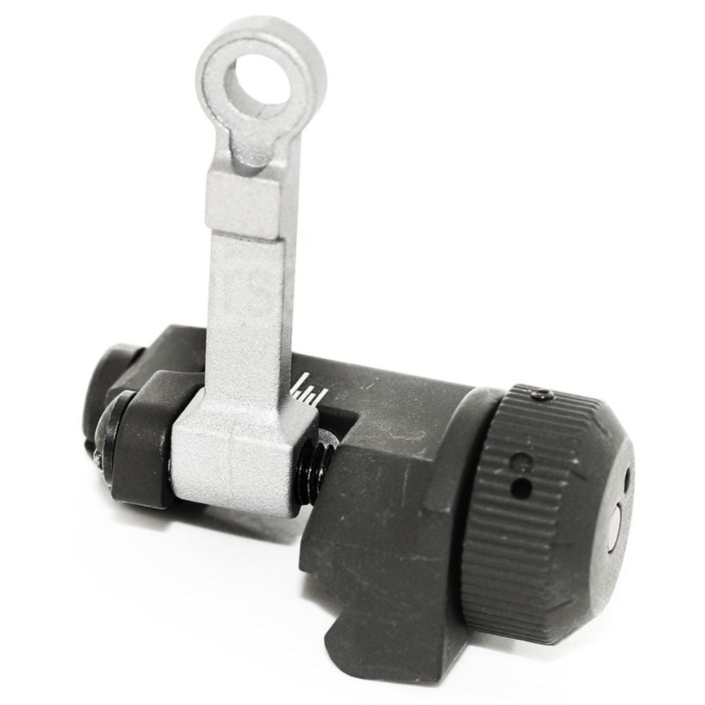 AirsoftEra KAC Style 300M Métal Rabattable Hausse Convient pour MK18 MOD-1 M4 M16 AEG Fusil Noir/Argent