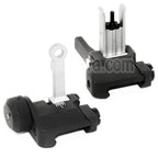 AirsoftEra KAC Style 300M Métal Rabattable Guidon Hausse Set Convient pour MK18 MOD-1 M4 M16 AEG Fusil Noir/Argent