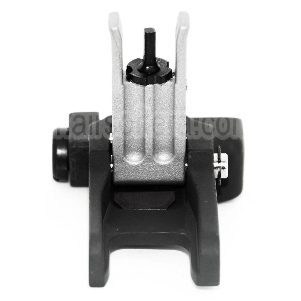 AirsoftEra KAC Style 300M Métal Rabattable Guidon Hausse Set Convient pour MK18 MOD-1 M4 M16 AEG Fusil Noir/Argent