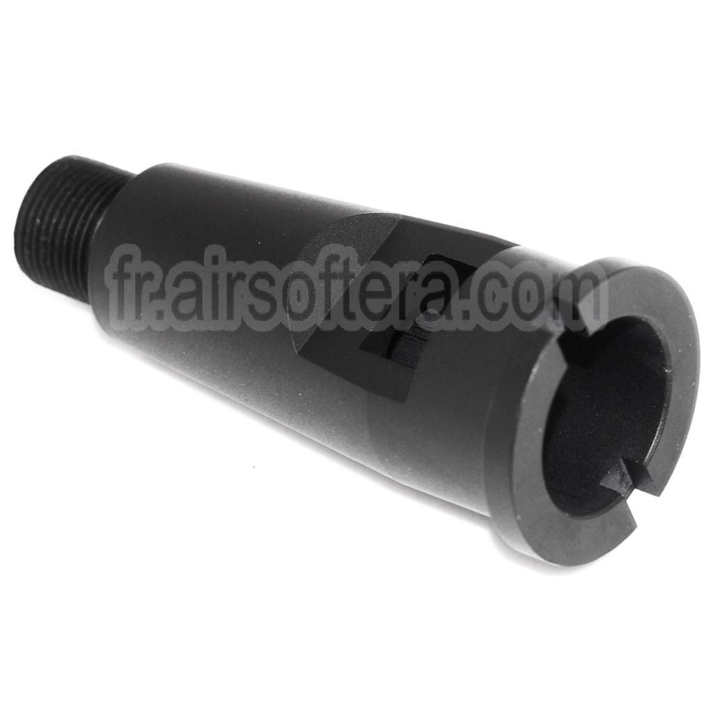 AirsoftEra 2.25/2.75 pouces 56mm/69mm aluminium court Canon extérieur conjonction Tube d'extension-14mm CCW sens antihoraire GBB Fusil