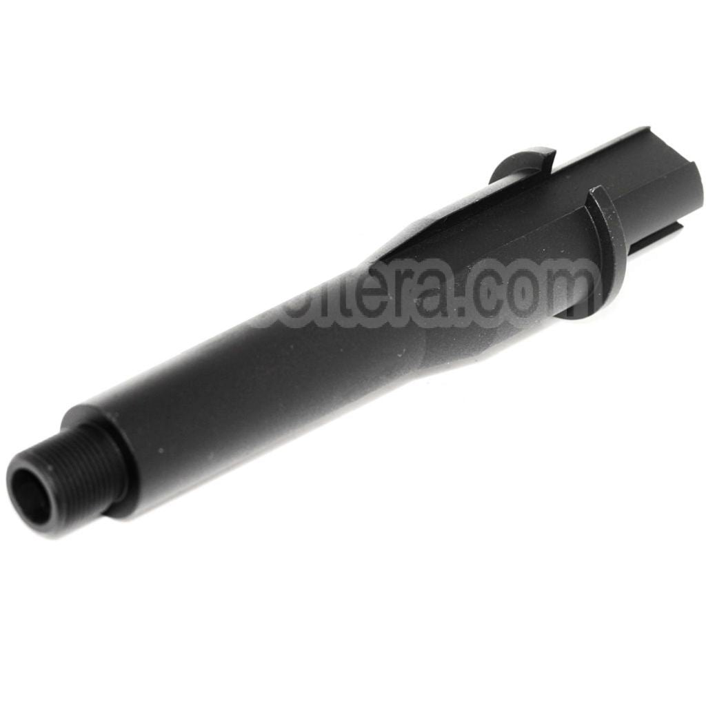 AirsoftEra 5/5.5 Pouces 126mm/139mm Aluminium Court Canon Extérieur Conjonction Tube -14mm CCW sens antihoraire AEG Noir