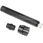 AirsoftEra 261mm CM072 SR25 Style QD Silencieux avec Gaz Block Convient pour AEG GBB Fusil Noir