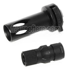 CYMA QD Frein de Bouche avec Muzzle Adaptateur Convient pour CM041 CM049 MP5 AEG Fusil Airsoft Noir