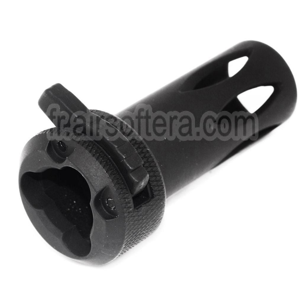 CYMA QD Frein de Bouche avec Muzzle Adaptateur Convient pour CM041 CM049 MP5 AEG Fusil Airsoft Noir