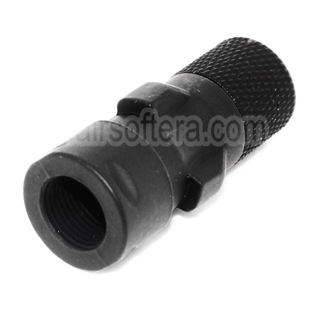 CYMA QD Frein de Bouche avec Muzzle Adaptateur Convient pour CM041 CM049 MP5 AEG Fusil Airsoft Noir