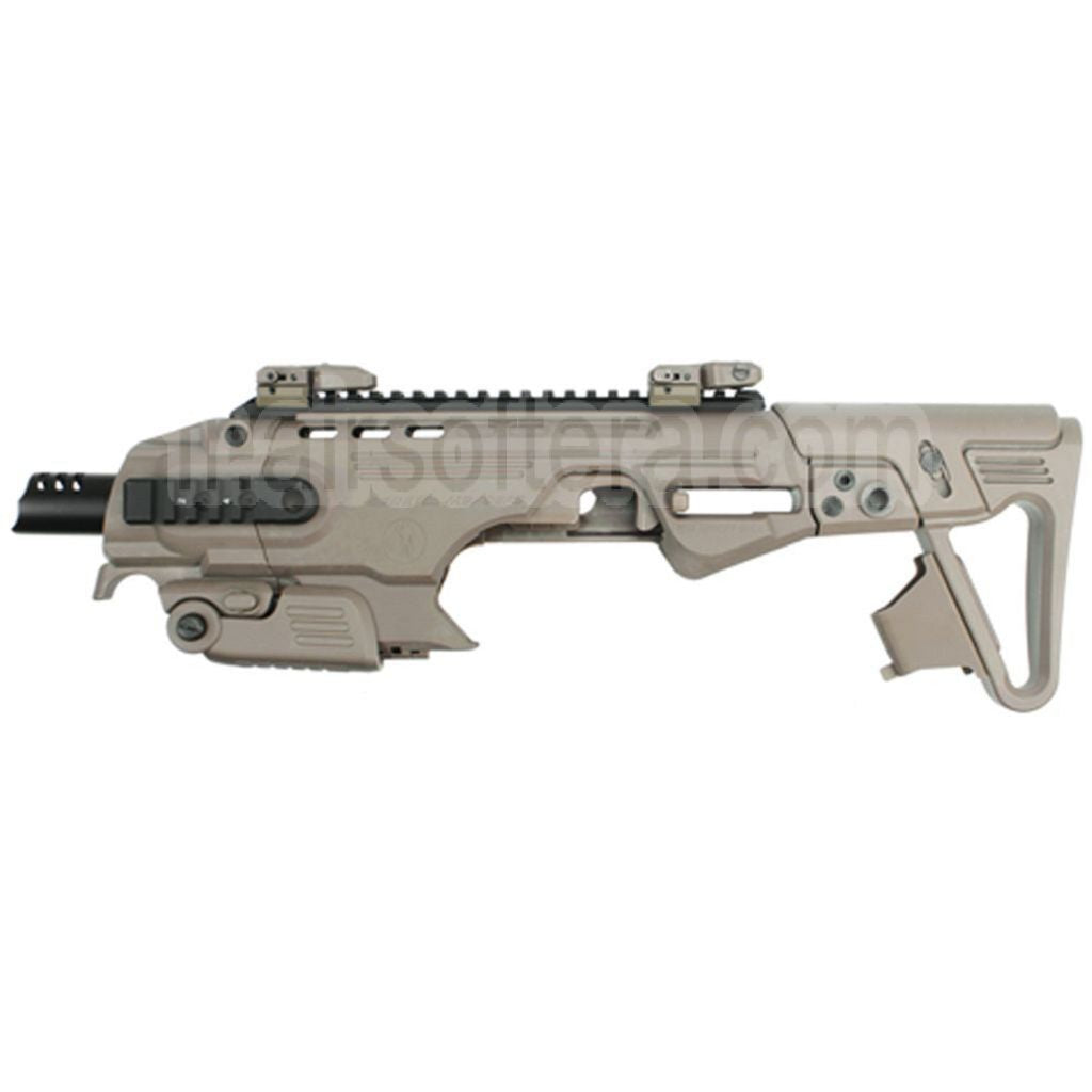 Kit de Conversion de carabine pour Pistolet CAA Roni, adapté pour KSC KJ Works WE Tokyo Marui M9 M92F M9A1 Série GBB Pistolet Airsoft