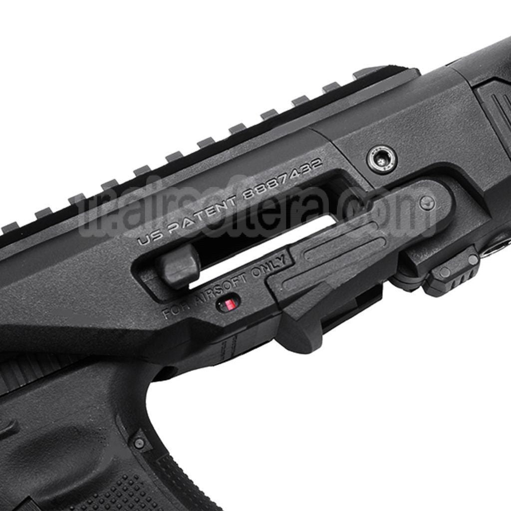 Kit de conversion de carabine pour Pistolet CAA Roni, adapté pour KSC VFC Umarex Tokyo Marui G17 G18C G19 G23F série GBB Pistolet Airsoft