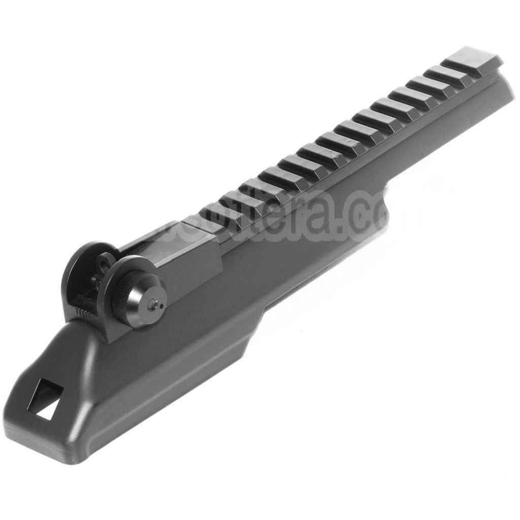 AirsoftEra Haut Boîtier Couverture avec 20mm Tactical Rail La hausse Convient pour CYMA Tokyo Marui AKS74U Série AEG Fusil Noir