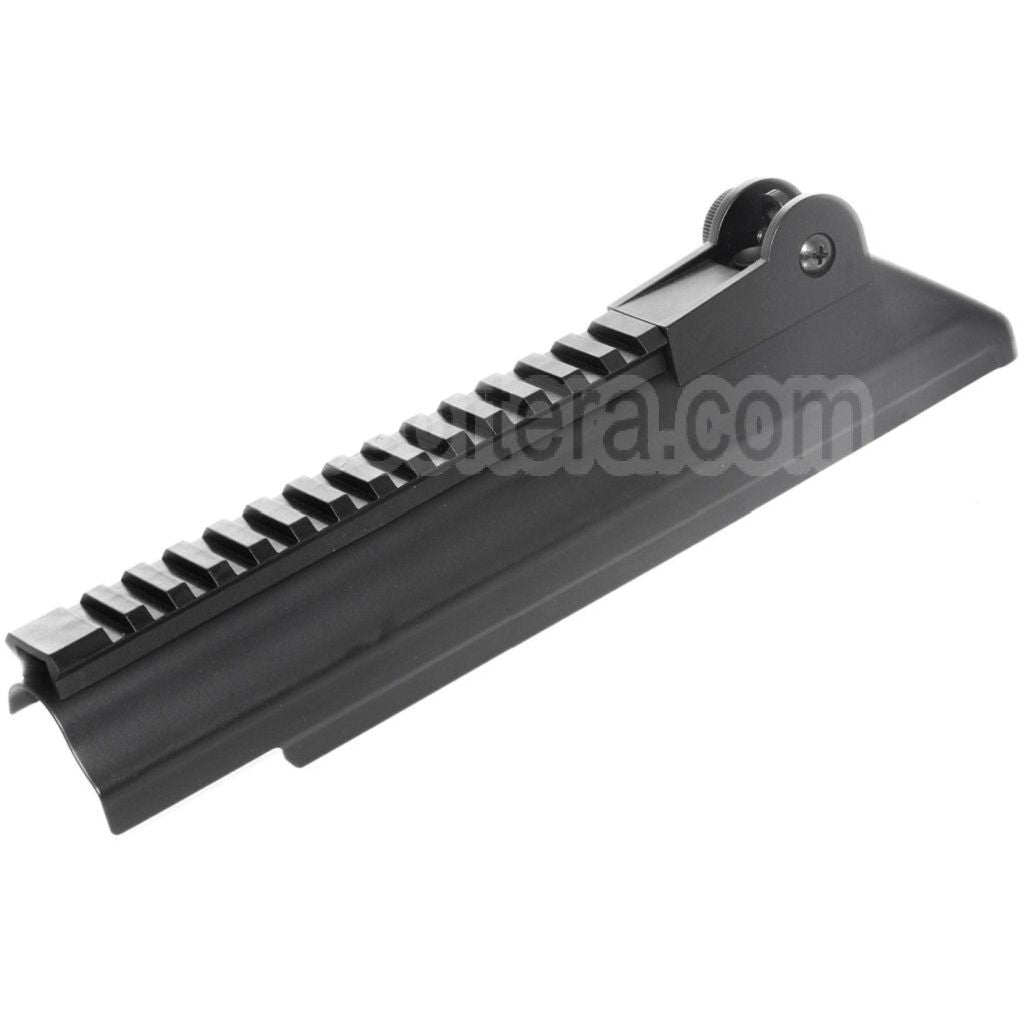 AirsoftEra Haut Boîtier Couverture avec 20mm Tactical Rail La hausse Convient pour CYMA Tokyo Marui AKS74U Série AEG Fusil Noir