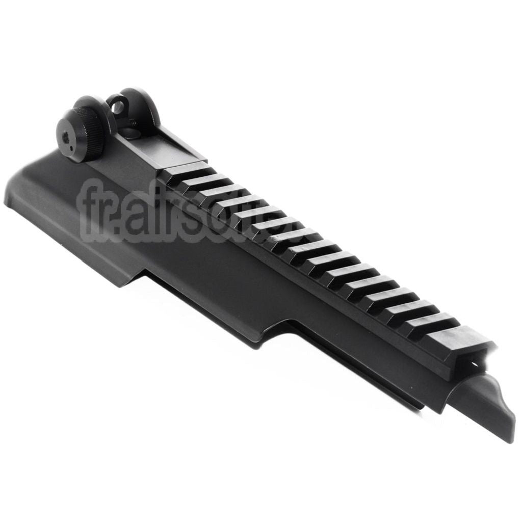 AirsoftEra Haut Boîtier Couverture avec 20mm Tactical Rail La hausse Convient pour CYMA Tokyo Marui AKS74U Série AEG Fusil Noir