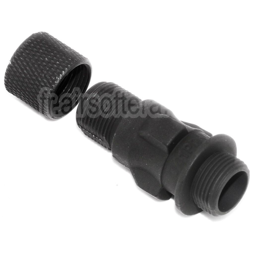 CYMA Métal Frein de Bouche Muzzle Adaptateur Convient pour CYMA CM041 PDW MP5 AEG Fusil Airsoft Noir