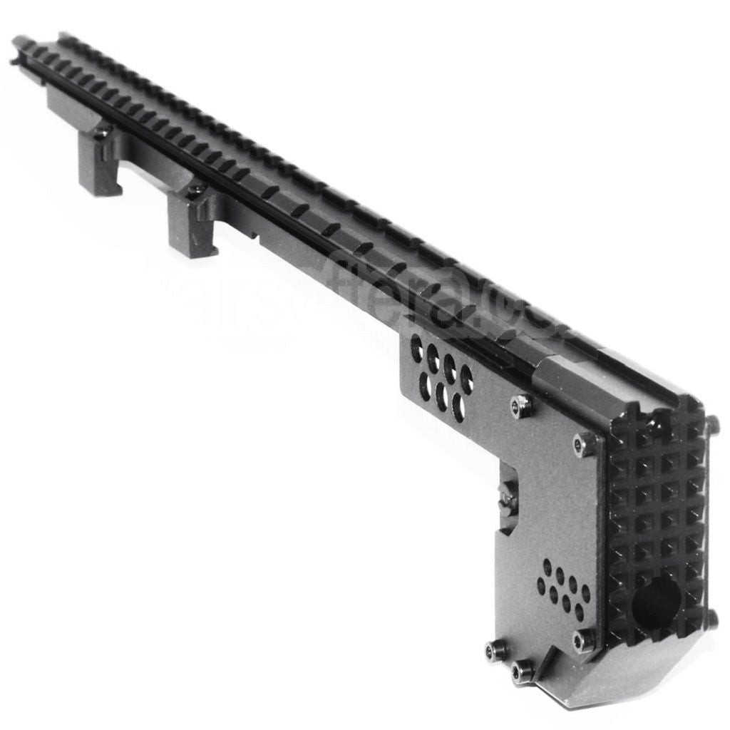 AirsoftEra 408mm Swordfish Conversion Strike Kit Top Rail Convient pour MP5 Série AEG Fusil Noir