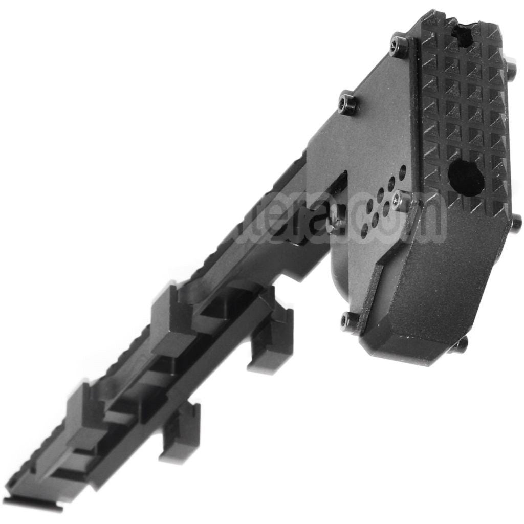 AirsoftEra 328mm Swordfish Conversion Strike Kit Top Rail Convient pour PDW MP5K Série AEG Fusil Noir