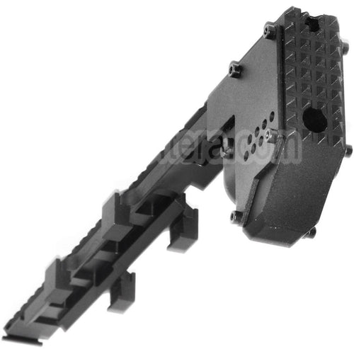 AirsoftEra 328mm Swordfish Conversion Strike Kit Top Rail Convient pour PDW MP5K Série AEG Fusil Noir