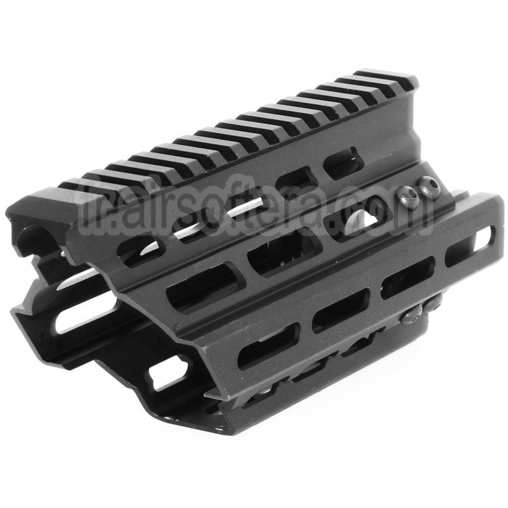 BATTLEAXE 166mm CNC P90 Keymod M-LOK RAS Rail de Garde-Main Convient pour Tokyo Marui P90 AEG Fusil Airsoft Noir