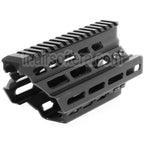 BATTLEAXE 166mm CNC P90 Keymod M-LOK RAS Rail de Garde-Main Convient pour Tokyo Marui P90 AEG Fusil Airsoft Noir
