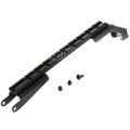 CYMA Haut Boîtier Couverture avec 217mm Tactical Top Rail Lunette de Visée Montage Convient pour CM039C CM048 CM050 Echo1 Golden Eagle Jing Gong JG Tokyo Marui AK Série AEG Fusil Airsoft Noir