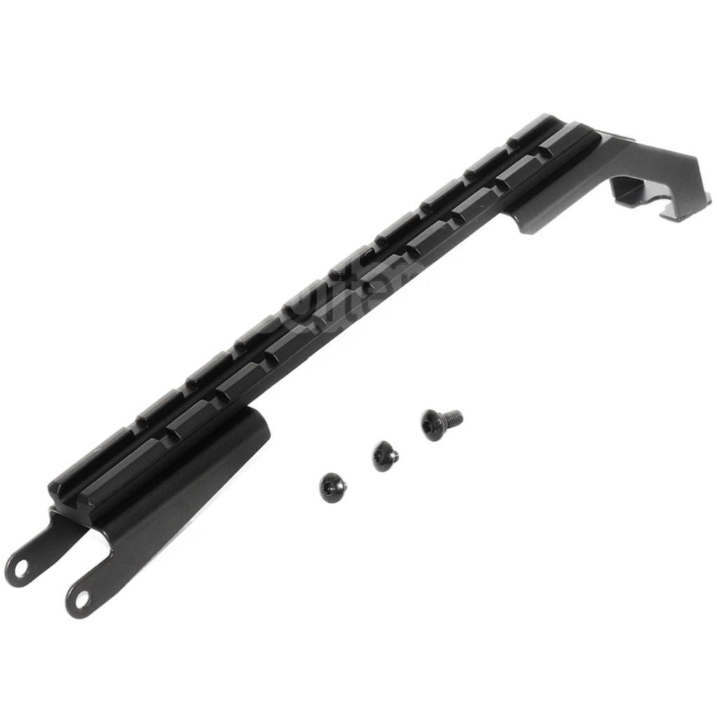 CYMA Haut Boîtier Couverture avec 217mm Tactical Top Rail Lunette de Visée Montage Convient pour CM039C CM048 CM050 Echo1 Golden Eagle Jing Gong JG Tokyo Marui AK Série AEG Fusil Airsoft Noir