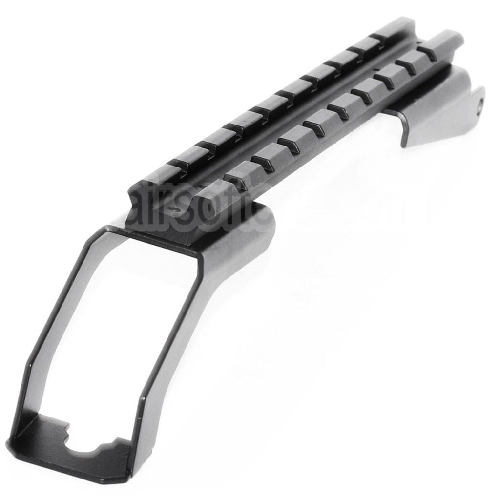 CYMA Haut Boîtier Couverture avec 217mm Tactical Top Rail Lunette de Visée Montage Convient pour CM039C CM048 CM050 Echo1 Golden Eagle Jing Gong JG Tokyo Marui AK Série AEG Fusil Airsoft Noir