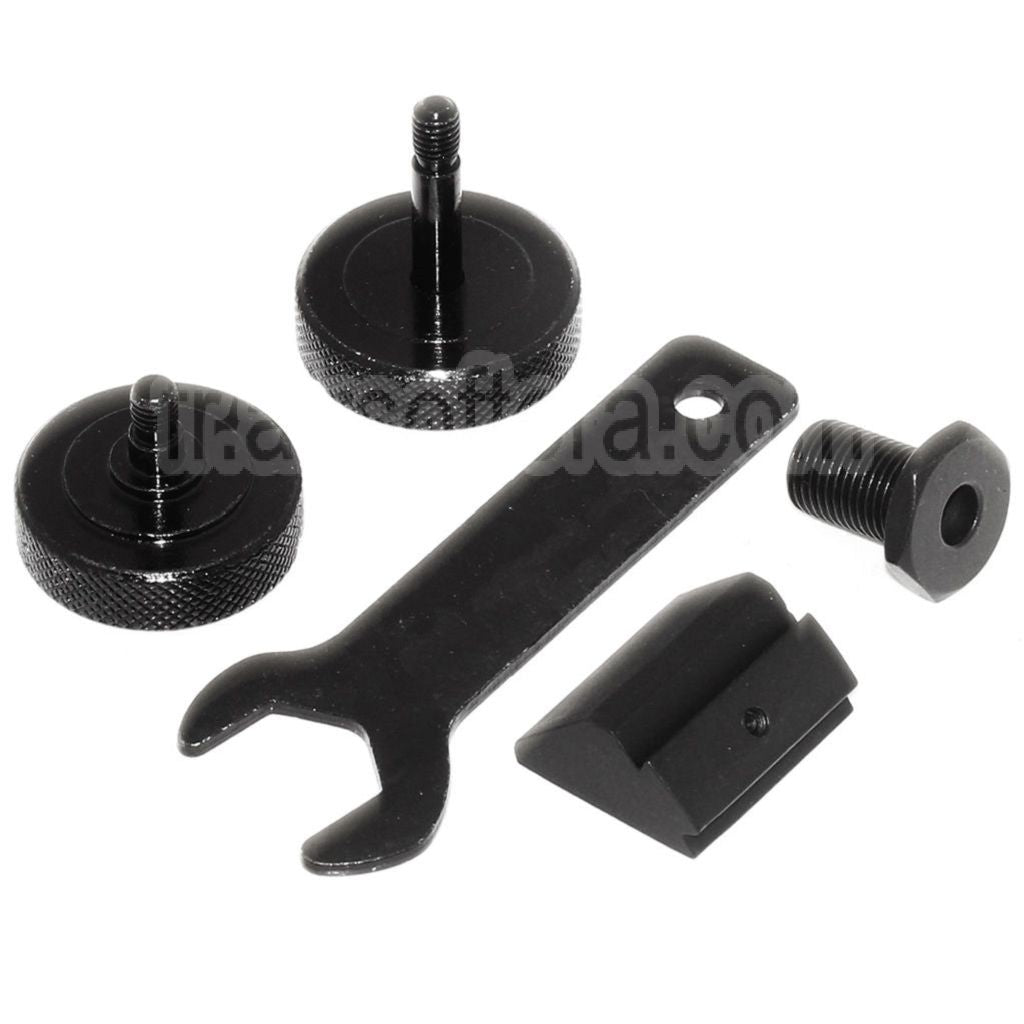 CYMA 156mm Lunette Montage Base Rail Convient pour CYMA G&amp;P Tokyo Marui M14 Série AEG Fusil Airsoft Noir