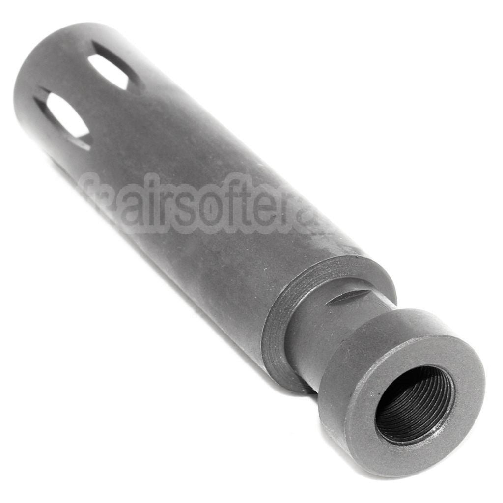 AirsoftEra 119mm XM177 E2 Frein de Bouche Cache-Flamme Convient pour +14mm CW sens horaire Fileté Canon Fusil
