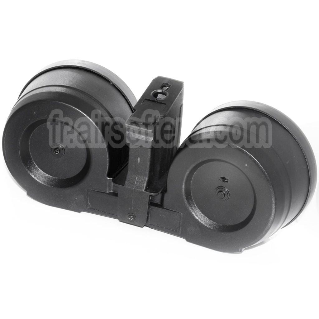BATTLEAXE 2500 Billes Électrique Contrôle du son Chargeur Tambour Convient pour AK Série AEG Fusil Airsoft Noir