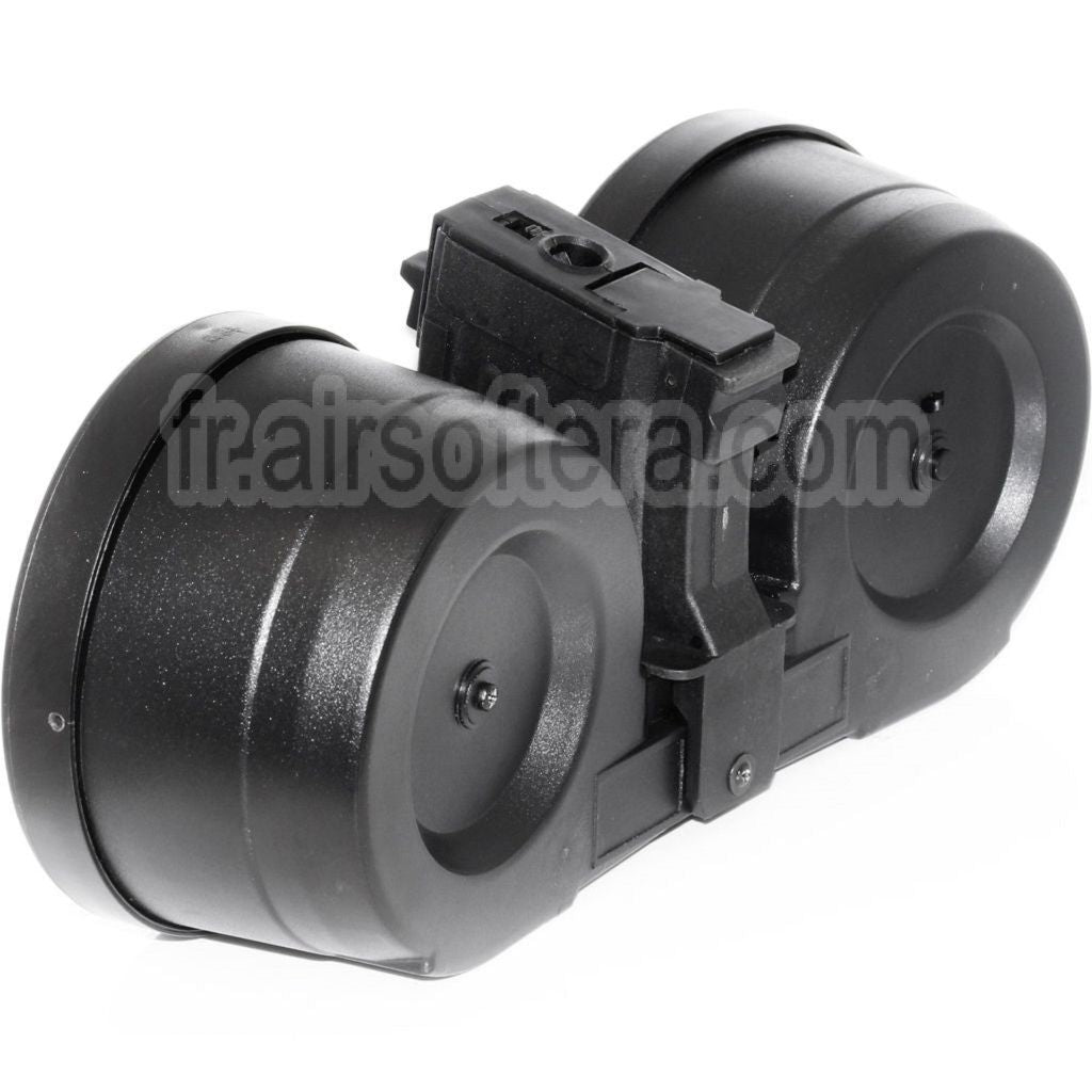 BATTLEAXE 2500 Billes Électrique Contrôle du son Chargeur Tambour Convient pour AK Série AEG Fusil Airsoft Noir